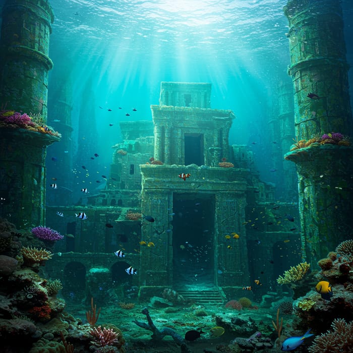 Explore the Mystical City of Atlantis Underwater