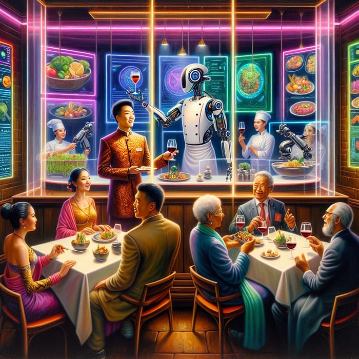 Visionary Restaurant Art: AI and Culinary Fusion