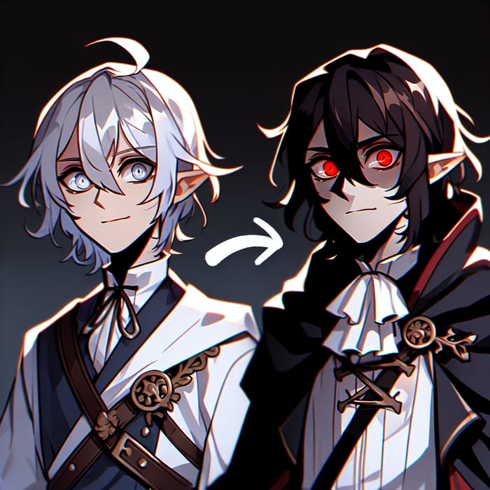 Gojo x Sukuna Body Swap: Silver-haired & Dark-haired Duo