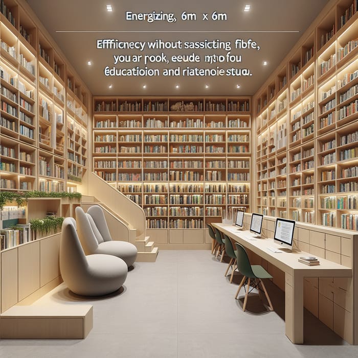 6M x 6M Library Design | Pod Seating & Dynamic Furniture