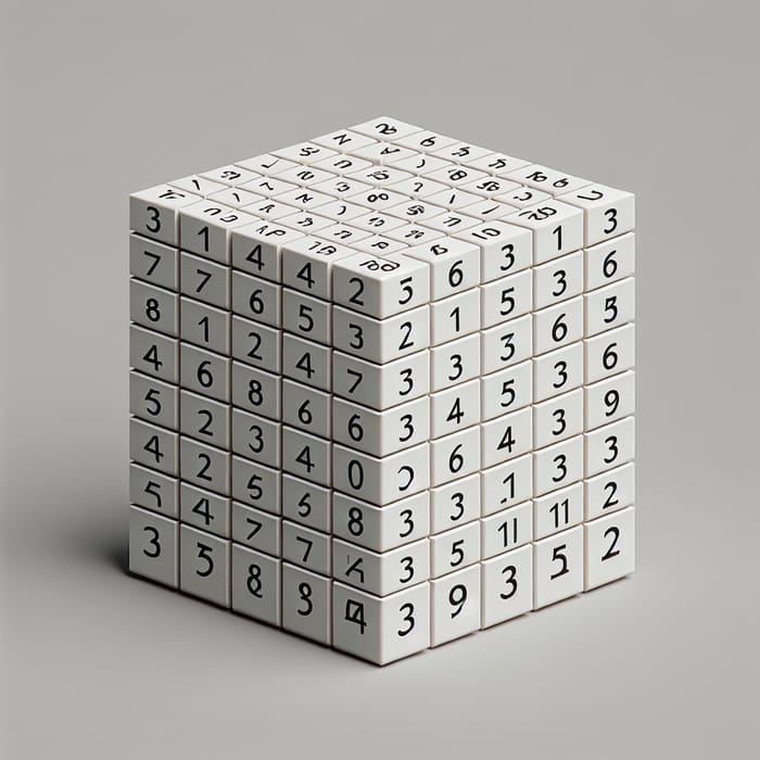 3*3 Real Number Matrix - Mathematical Representation