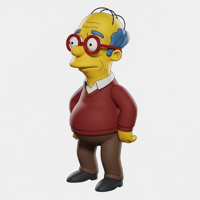 3D Cartoon Character in The Simpsons Style 3D Cartoon Character in The Simpsons Style