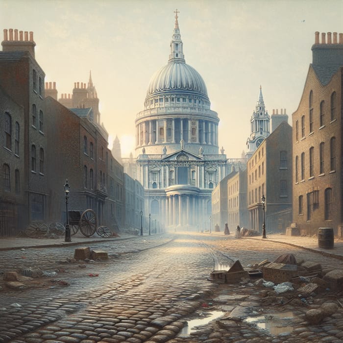 Victorian London: Cobblestone Streets and St. Paul's