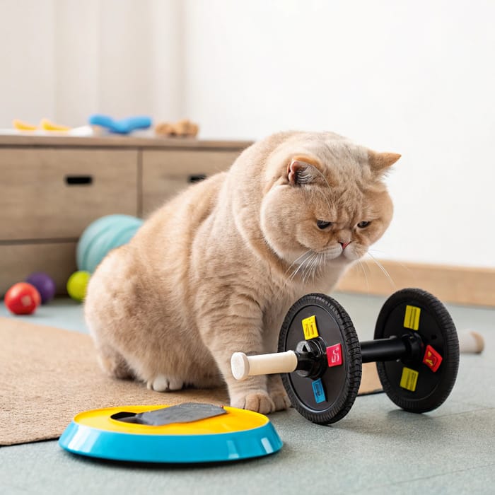 Sad Fat Cat Working Out: Overcoming Fitness Challenges