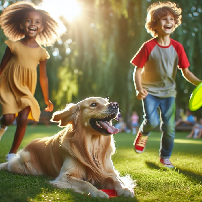 Adorable Dog Playing Fetch in the Park