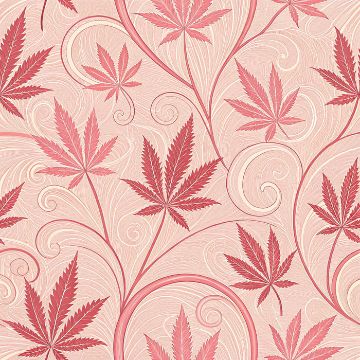 Cannabis Pink Loop Texture - Vibrant Design Elements