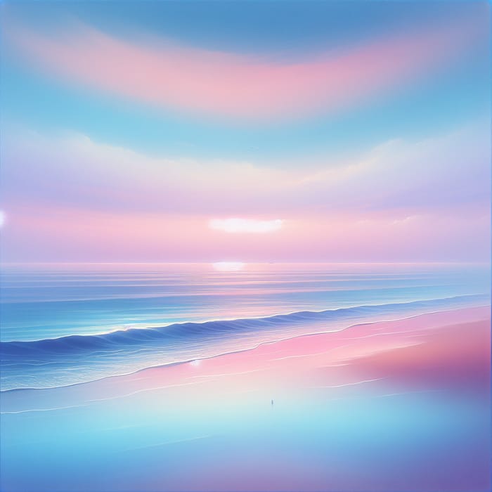 Soothing Ocean in Soft Pastel