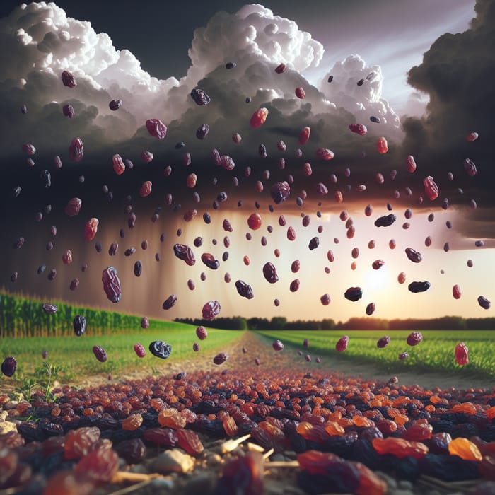 Rain of Raisins: A Surreal Weather Phenomenon