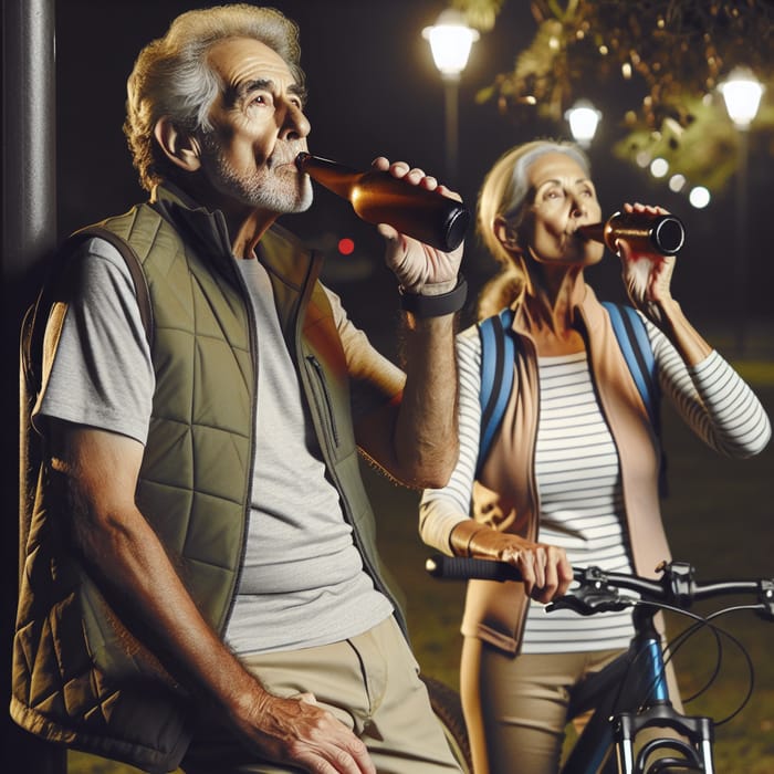 Wednesday Night Bicycle Riders Ending with a Beer