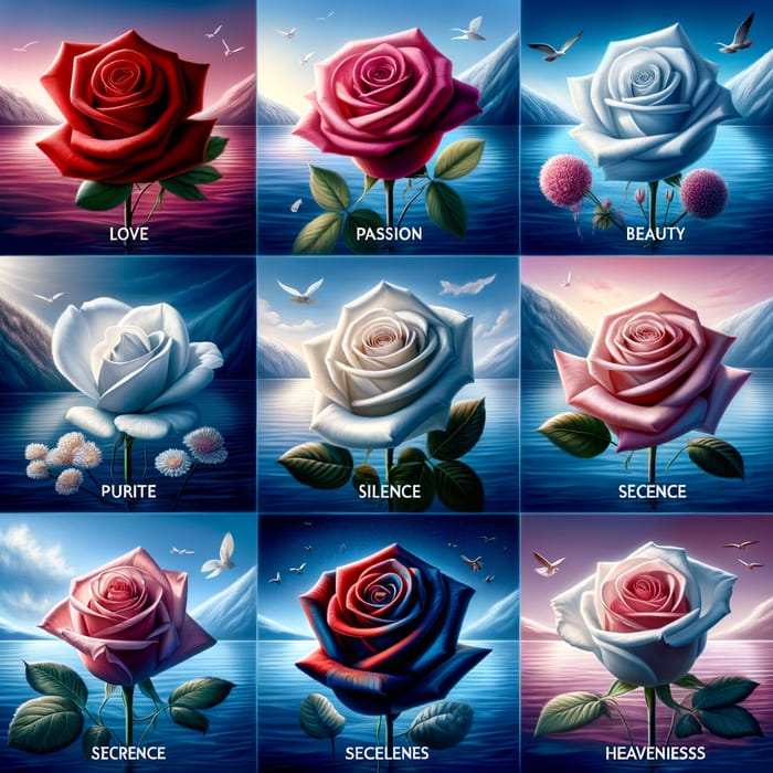 Symbolism of Rose Colors: Red Love, White Purity, Pink Gratitude & Blue Calmness