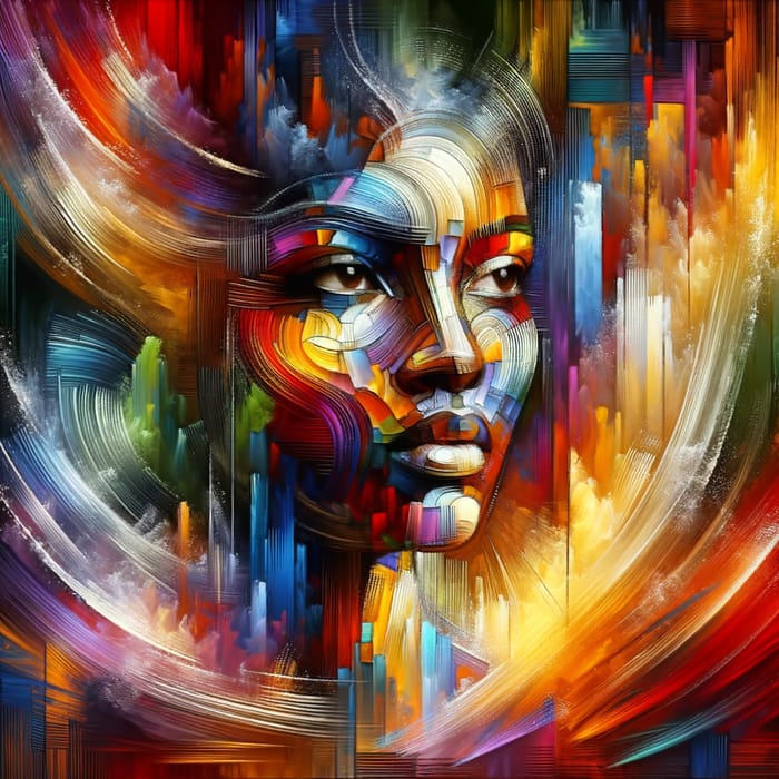 Vibrant Abstract Digital Painting of Personal Identity