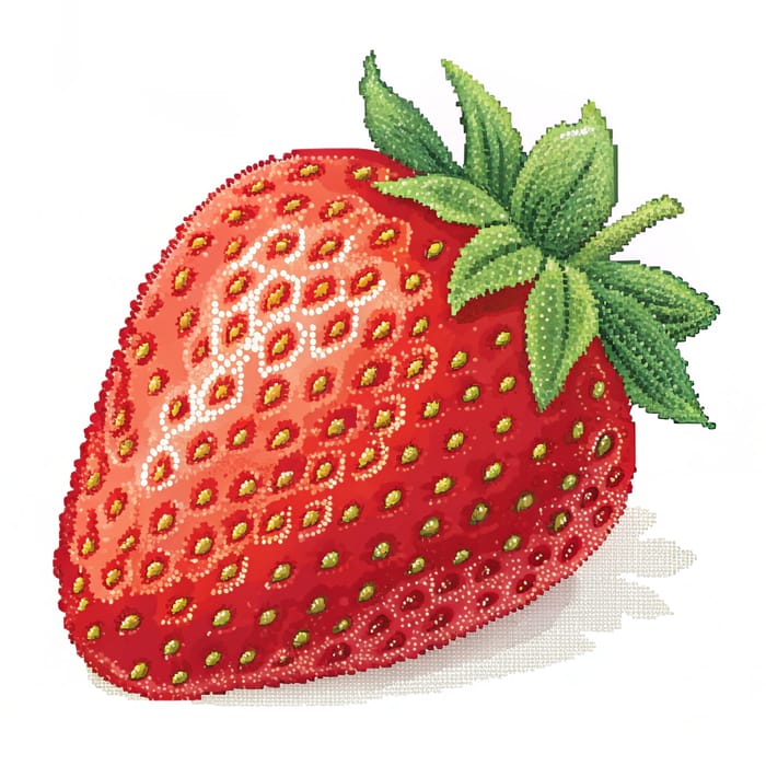 Stunning Strawberry Pixels: A Visual Delight