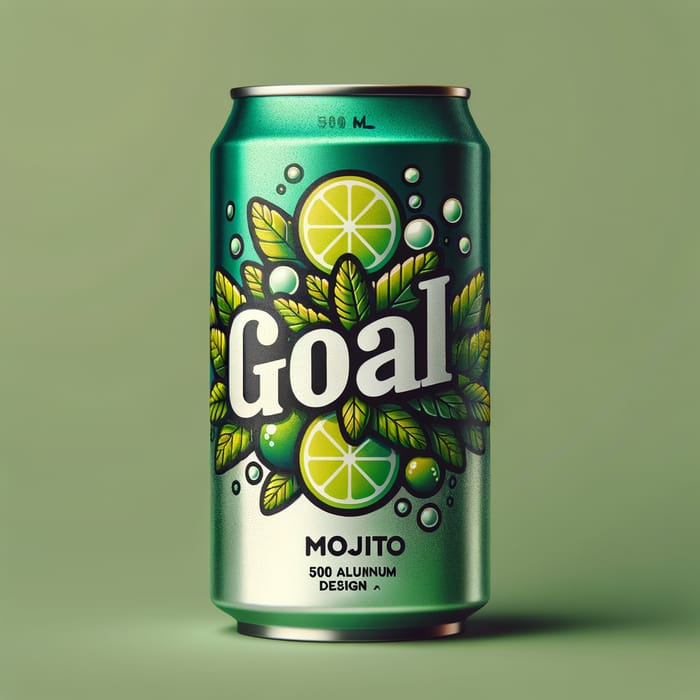 500ml GOAL Mojito Can Design | Fresh & Stylish