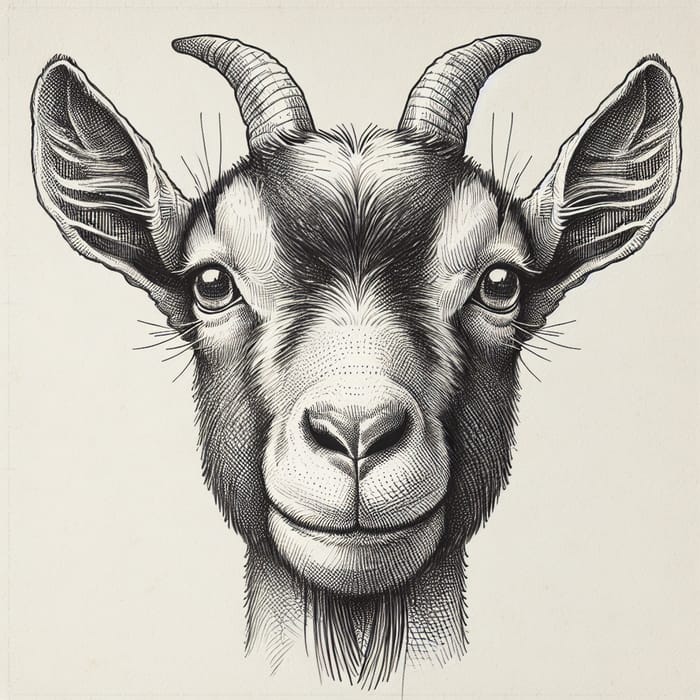 Basic Goat Face Drawing Tutorial