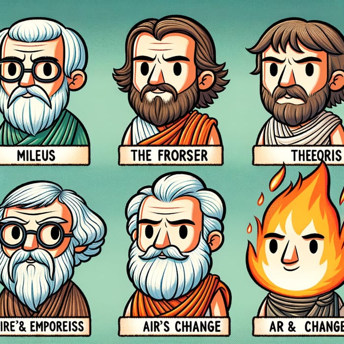 Ancient Philosophers Cartoon: Tale of Mileto, Heraclitus & Anaximenes