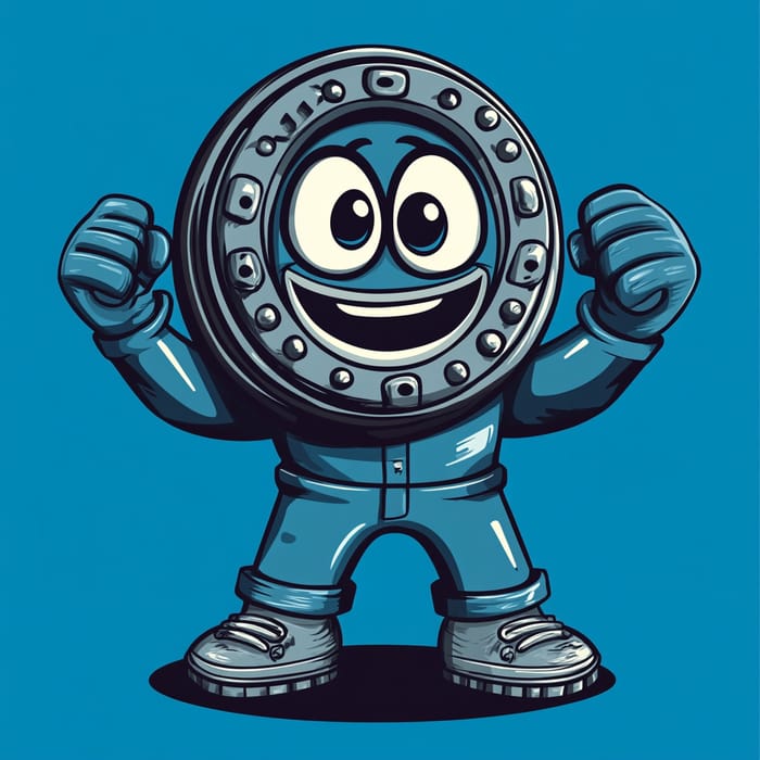 Unique Brake Rotor Mascot for Car Dealerships