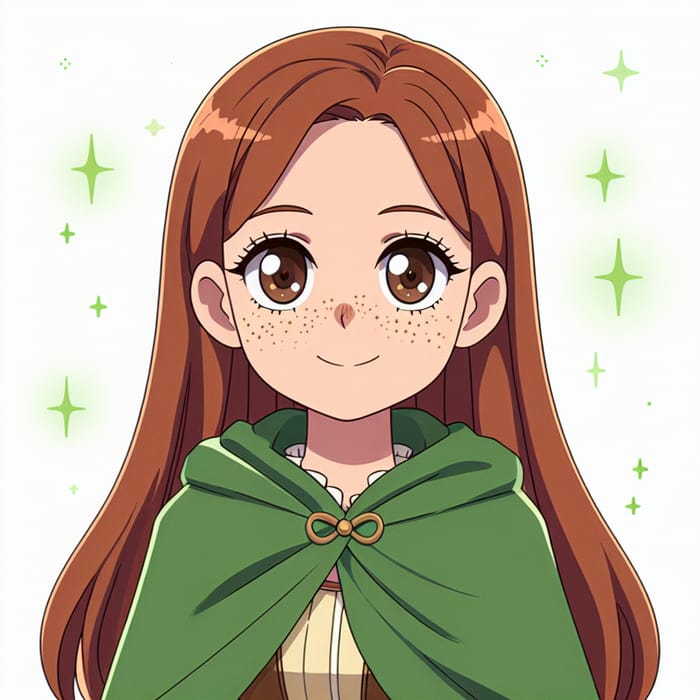 Rita in Green Cloak | Kelly Jamm Character Art Rita in Green Cloak | Kelly Jamm Character Art