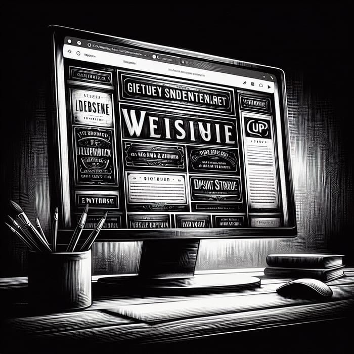 Vintage Website Poster Display | Chiaroscuro Lighting Details