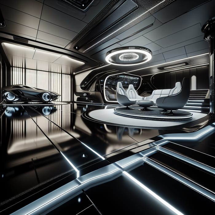 Ferrari 2023 Inspired Futuristic Interior Design