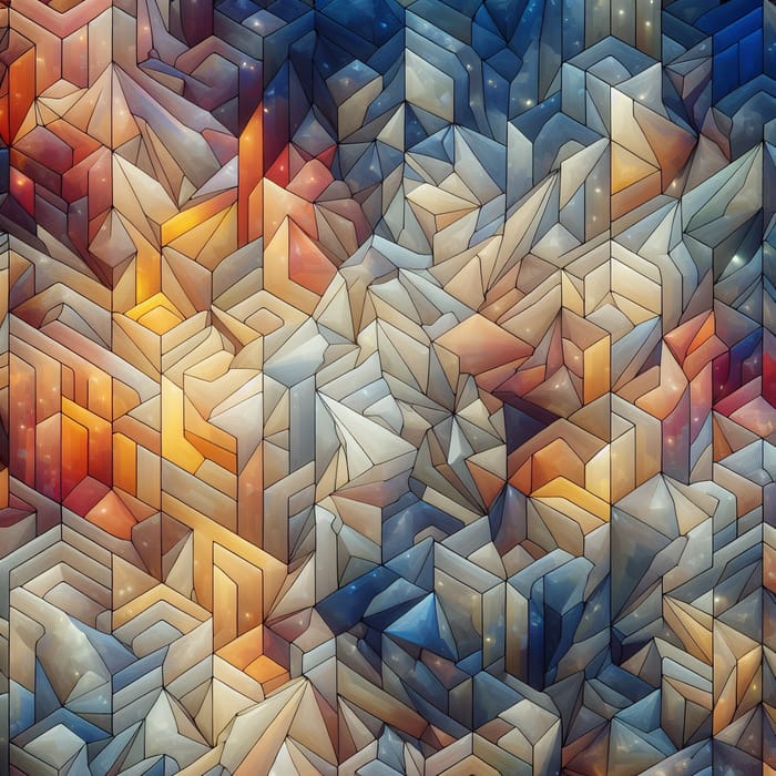 Faceted Origami Pattern | Artistic Beauty