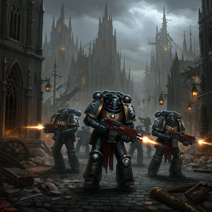 Warhammer 40k Gothic Style Art Collection