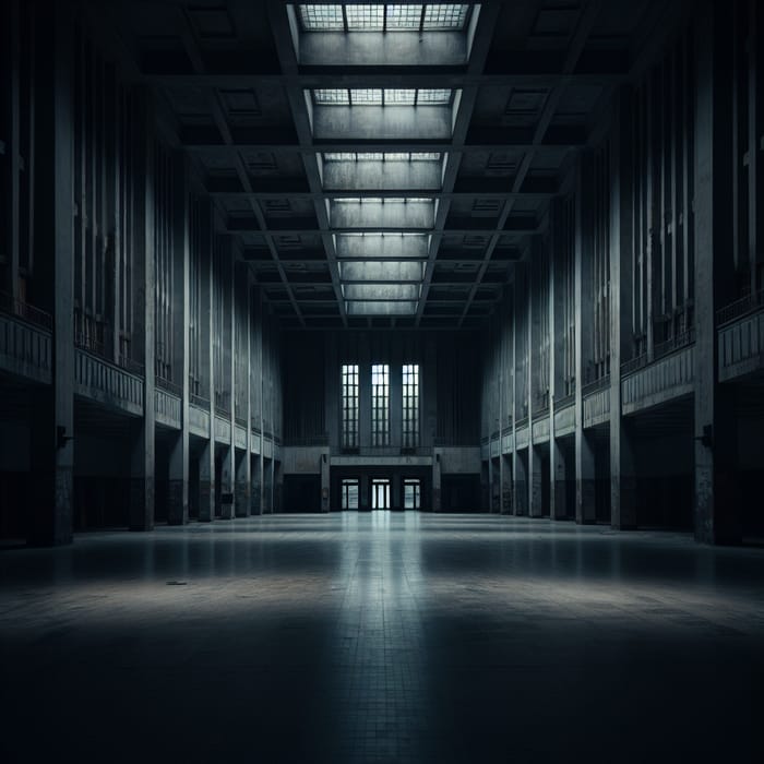 Abandoned School in Eerie Dim Light