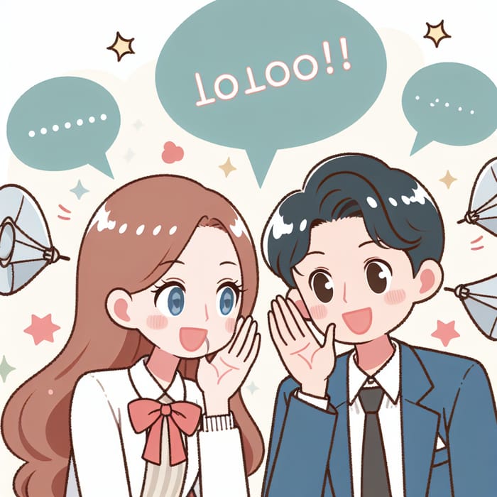 Engaged in Gossip: Two Individuals Spreading Rumors
