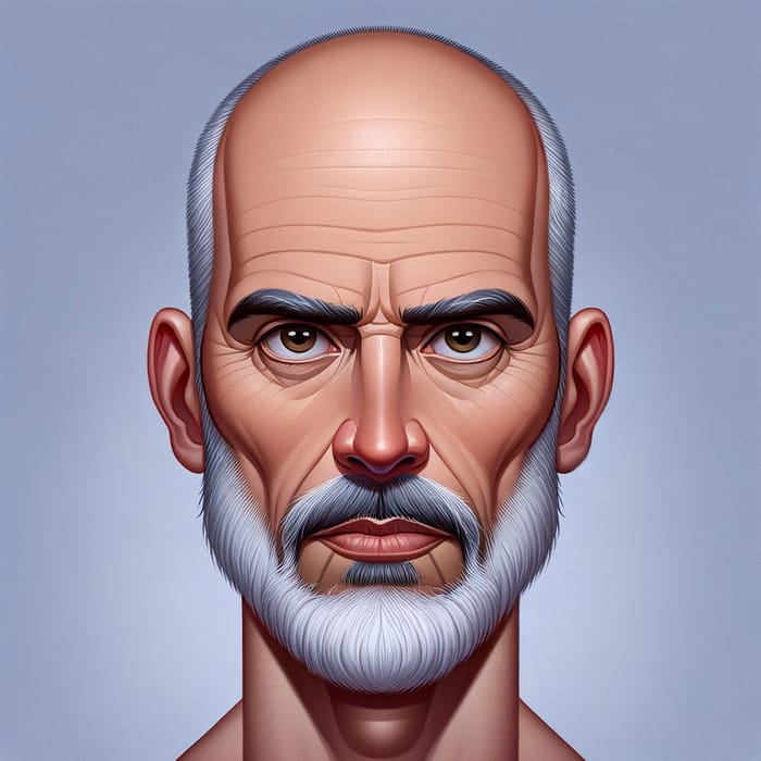 Eric - 55, Bald with Short Grey Hair, Perfectly Groomed Beard