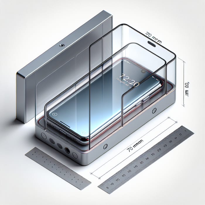 Transparent Smartphone with Aluminum Box and Glass-like Screen