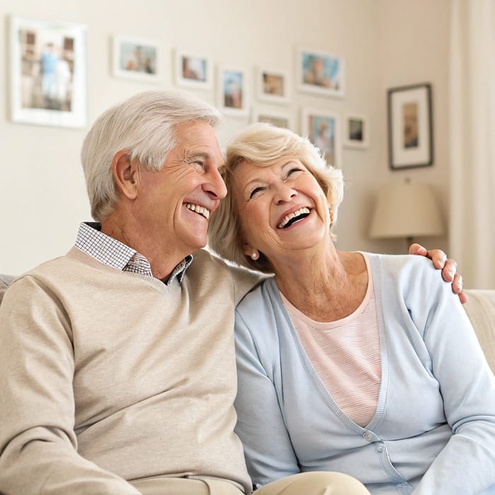 Happy Moments of an Old Couple