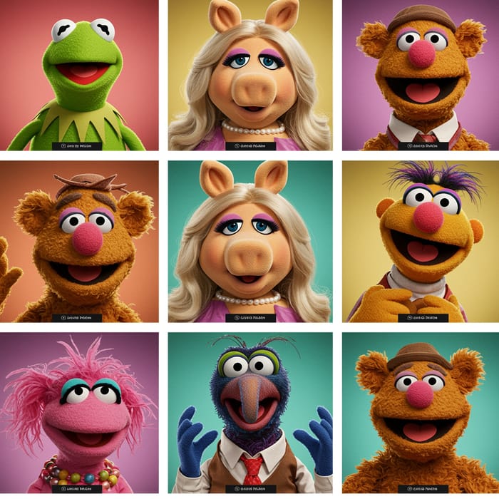 Muppet-Style Characters in Fun Zoom Call