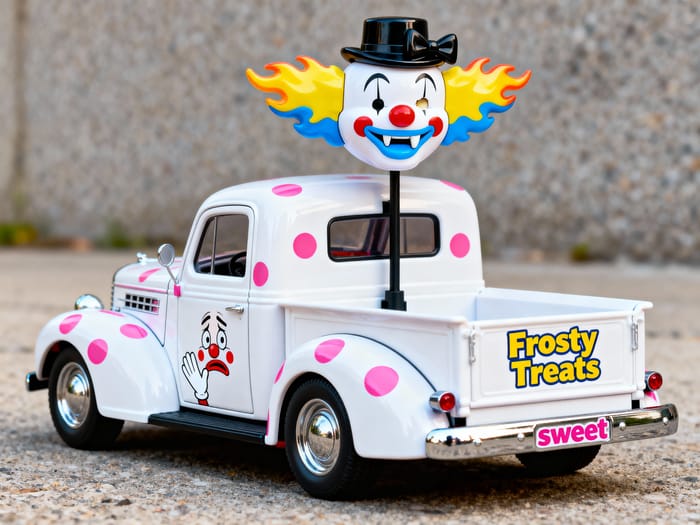 1941 Ford COE RC Car with Clown Design 1941 Ford COE RC Car with Clown Design