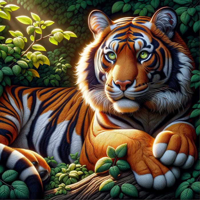 Vibrant Tiger: Stunning Colors & Fierce Beauty