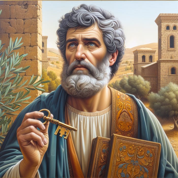 Apostle Peter: Traditional Depiction & Symbolism - A Middle-Eastern Man with Keys to Heaven