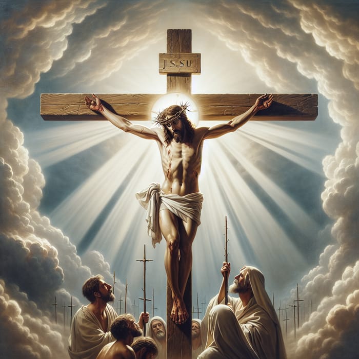 Jesus on the Cross: Divine Depiction of a Religious Figure