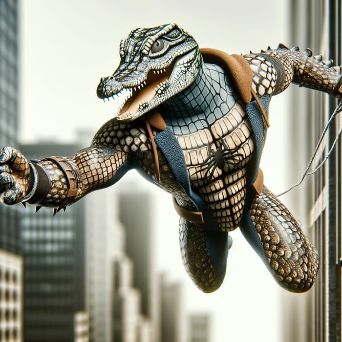 Crocodile-Inspired Spiderman | Agile, Wall-Climbing Hero