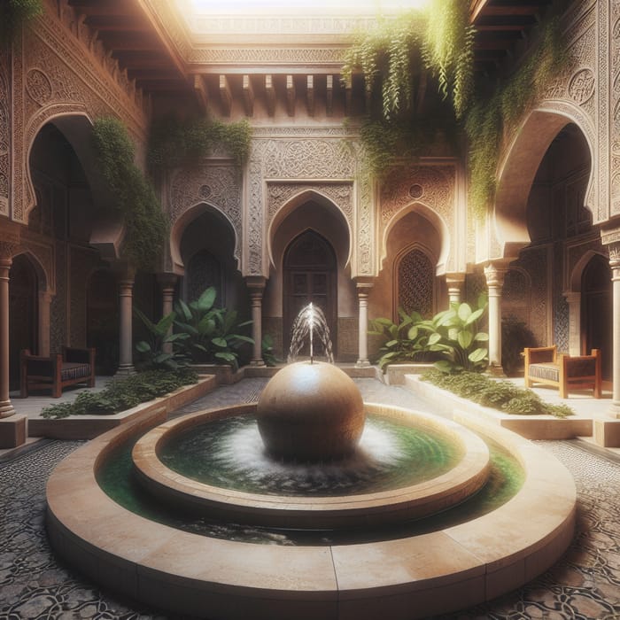 Beautiful سلسبيل: Ancient Arabian Courtyard Water Feature