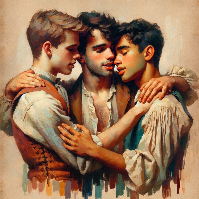 Passionate Boys Embrace Painting