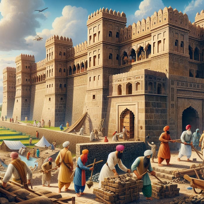 Rebuilding a Strong Castle in 18th Century Punjab