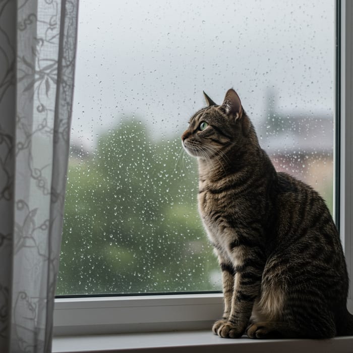 Cat in the Rain - Captivating Moments