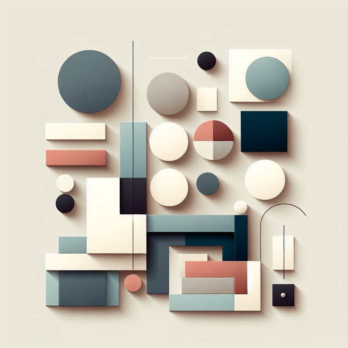 Minimalistic Geometric Shapes Art