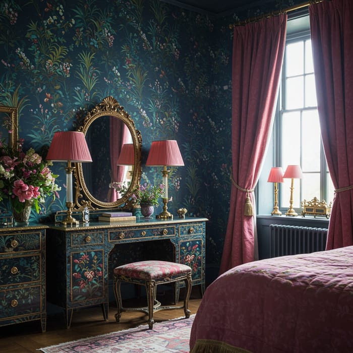 Botanical Victorian Bedroom Inspiration