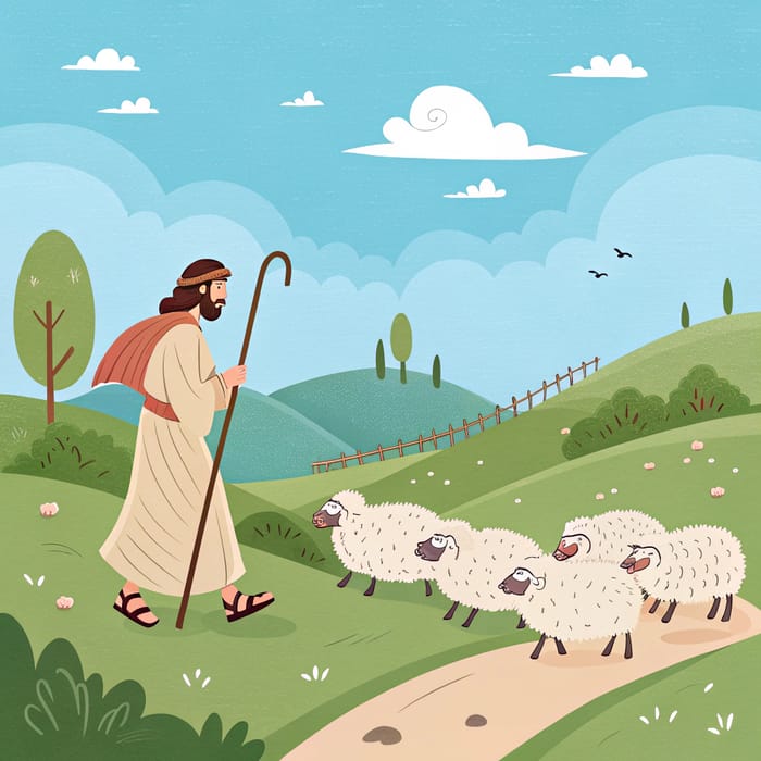 Parable of the Good Shepherd - Bible Story