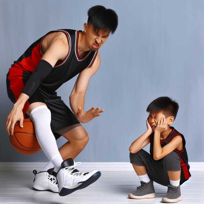 Basketball Player Kicks Son In Groin Brutally