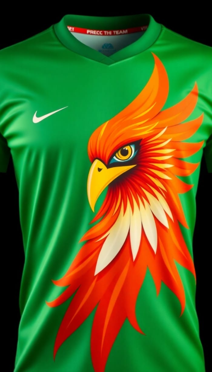 Phoenix Cricket Team Jersey in Green