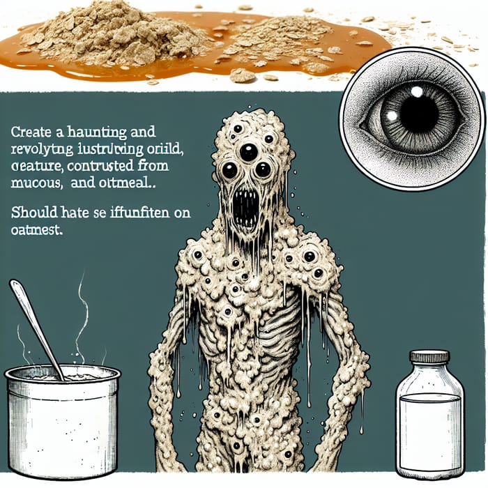 Filthy Humanoid Monster: Mucus & Oatmeal Horror