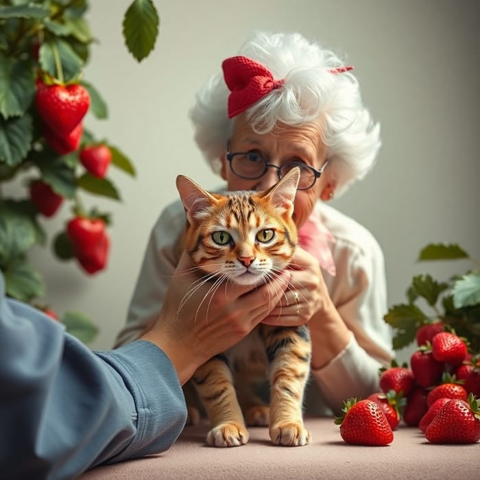 Grandma Rescues Strawberry Cat from FBI