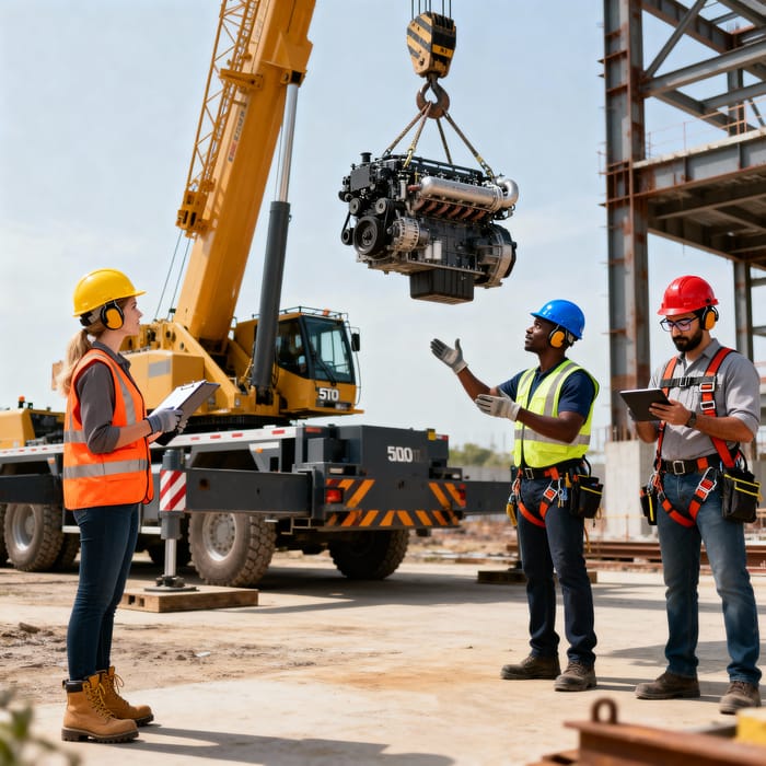 Critical Lifting Operation with 200-Tonne Crane