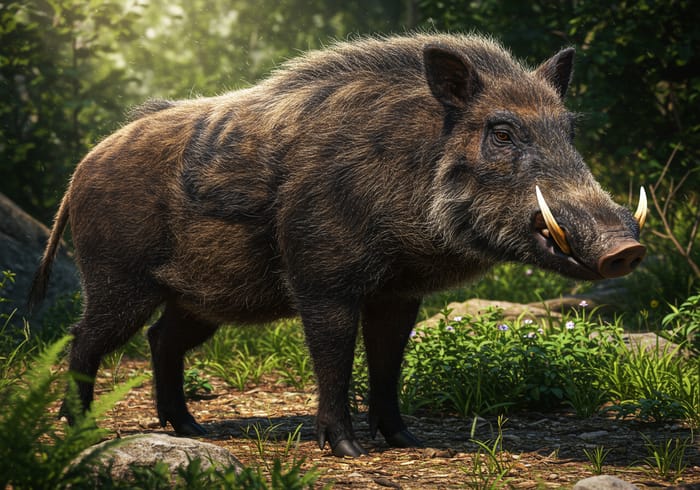 Photorealistic Boar - Stunning Wildlife Imagery