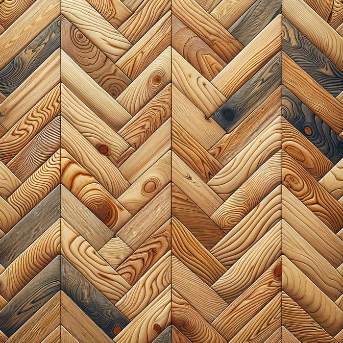 Seamless Larch Parquet Board Texture | Herringbone Pattern